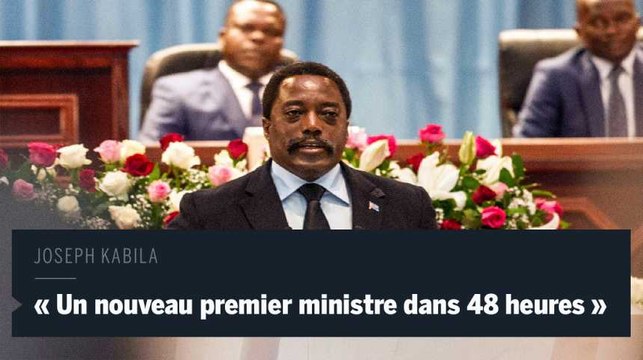 Kabila : Un nouveau premier ministre sera nommé dans les 48 heures