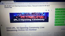VIVO IPL 10 2017 Opening Ceremony Full Show Video Live Telecast Online