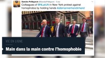 Pays-Bas : des hommes main dans la main contre l'homophobie
