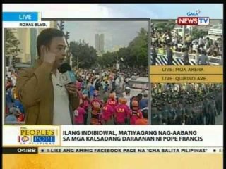 Ilang nag-aabang kay Pope Francis, galing pa sa malalayong probinsya