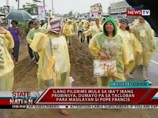 SONA: Ilang pilgrims, dumayo pa sa Tacloban para masilayan si Pope Francis