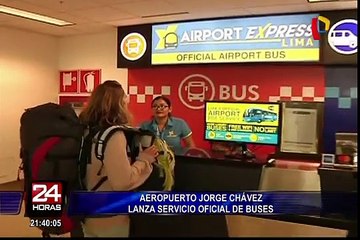 Aeropuerto Jorge Chávez lanza servicio oficial de buses