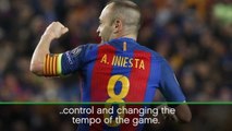 Enrique hails 'artist' Iniesta after 700th game