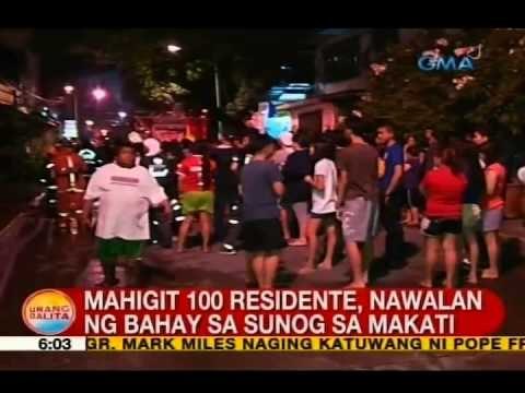 UB: Mahigit 100 residente, nawalan ng bahay sa sunog sa Makati