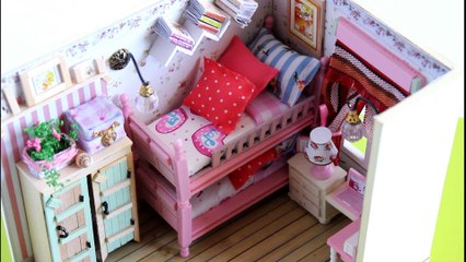 Miniature Pink Dollhouse DIY
