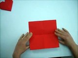 Mädchen Machen Origami Rosa Herz Zeitraffer