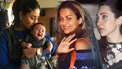 Karisma Kapoor And Amrita Arora Visit Kareena Kapoor's Home To Meet Taimur Ali Khan