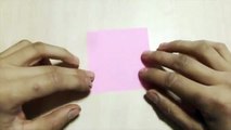 【DIY craft】 Tulip. Origami. The art of folding paper.-bs