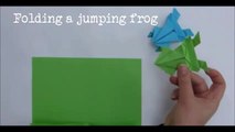 Folding frog easy way-U