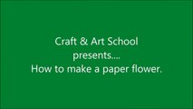 How to make simple & easy paper flower - 4 _ Kirigami _ Paper Cutting Craft Videos & Tutorials.-tYOGjQ