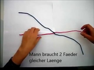 Scoubidou Anleitung einfach - Runde Knoten - Bänder Basteln _ flechten-MH
