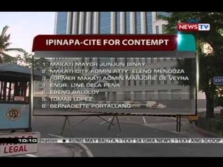 SONA: Junjun Binay at 6 pang Makati officials, pinapa-cite for contempt