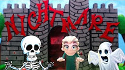 Scare House with ELSA - Spooky Stop Motion Movies Play Doh Frozen Animation