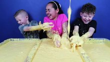 Kids vs Food! Super Gross Toy Challenge - CUSTARD! Shopkins - Num Noms - Hot Wheels Prizes-3s