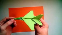 How To Make An Origami F16  Fighter Jet Paper Airplane - Easy Paper Plane Origami Jet Fighter-P623w