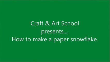 How to make simple & easy paper snowflake - 4 _ Kirigami _ Paper Cutting Craft Videos & Tutorials.-Sfy_X