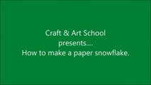 How to make simple & easy paper snowflake - 4 _ Kirigami _ Paper Cutting Craft Videos & Tutorials.-Sfy_X