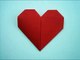 Faire un coeur en origami - papier - facile - bricoler - instruction - tutorial-U