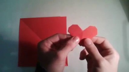 Origami Easy Valentine's Day Heart-FHd07