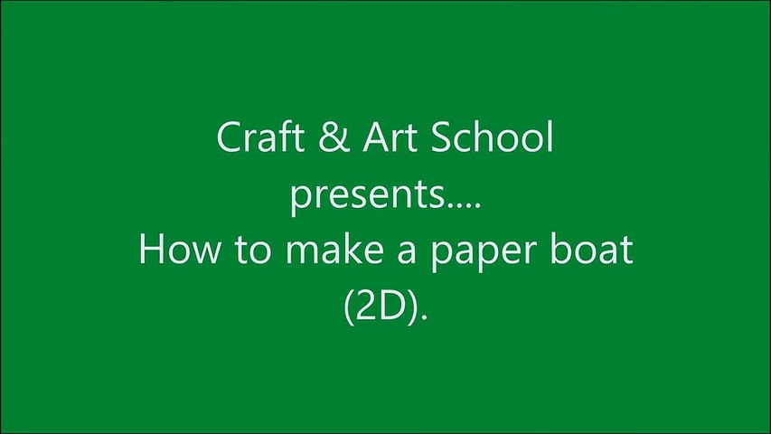 How to make origami paper boat (2D) - 2 _ Origami _ Paper Folding Craft Videos & Tutorials.-O