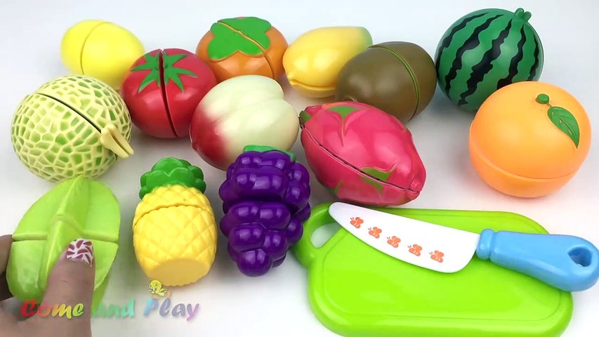 Toy Cutting Velcro Fruits Cooking Playset Food Toys Play Doh Cars Learn Colors Fun Learning Kids-Ukc3