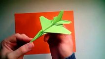 How To Make An Origami F16  Fighter Jet Paper Airplane - Easy Paper Plane Origami Jet Fighter-P623wU