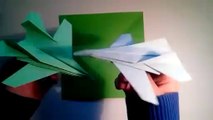 How To Make An Origami F14 Tomcat Fighter Jet Paper Airplane - Easy Paper Plane Origami Jet Fighter-DE