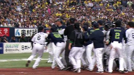 藤浪の死球をきっかけに阪神とヤクルトが大乱闘！（2017.4.4 阪vsヤ）
