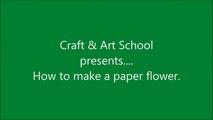 How to make simple & easy paper flower - 4 _ Kirigami _ Paper Cutting Craft Videos & Tutorials.-tYO