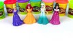 DIY Play Doh Glitter Disney Princess Dresses Magiclip Modeling Clay for Kids Elsa, Ariel-BZ11we8gv