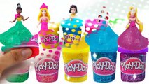 DIY How to Make Play Doh Tubs Modelling Clay Glitter Disney Princess Dresses Magiclip Modeling Clay-D_xMBjW
