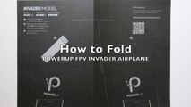 How to Fold the PowerUp FPV Invader Paper Airplane-AD1
