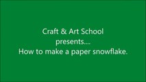 How to make simple & easy paper snowflake - 4 _ Kirigami _ Paper Cutting Craft Videos & Tutorials.-Sfy_X-
