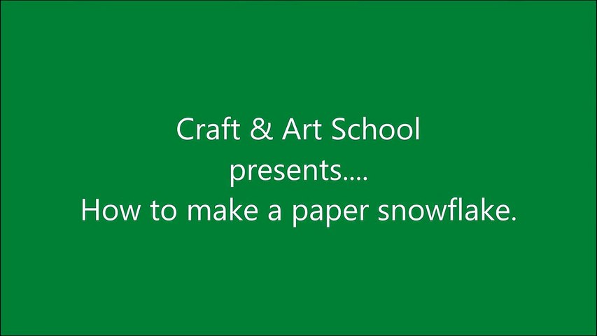 How to make simple & easy paper snowflake - 4 _ Kirigami _ Paper Cutting Craft Videos & Tutorials.-Sfy_X-4U