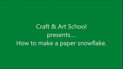 How to make simple & easy paper snowflake - 4 _ Kirigami _ Paper Cutting Craft Videos & Tutorials.-Sfy_X-4U