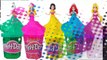 DIY How to Make Play Doh Tubs Modelling Clay Glitter Disney Princess Dresses Magiclip Modeling Clay-D_xM