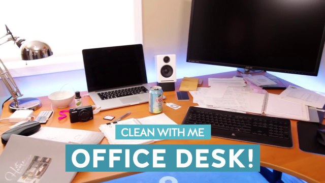 Cleaning & Organizing A Desk (Clean With Me)-9L