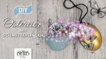 DIY - hübsche Ostereier mit Schmetterlingen und Blüten aus Papier basteln [How to] Deko Kitchen-ZHaB1Qo