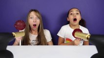 EXPERIMENT Glowing 1000 degree Knife VS Giant Chupa Chups Lollipops - School Supplies Toys-8CN7mr