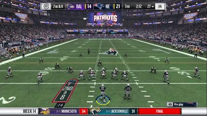 TD Blount vs Baltimore Madden NFL 17