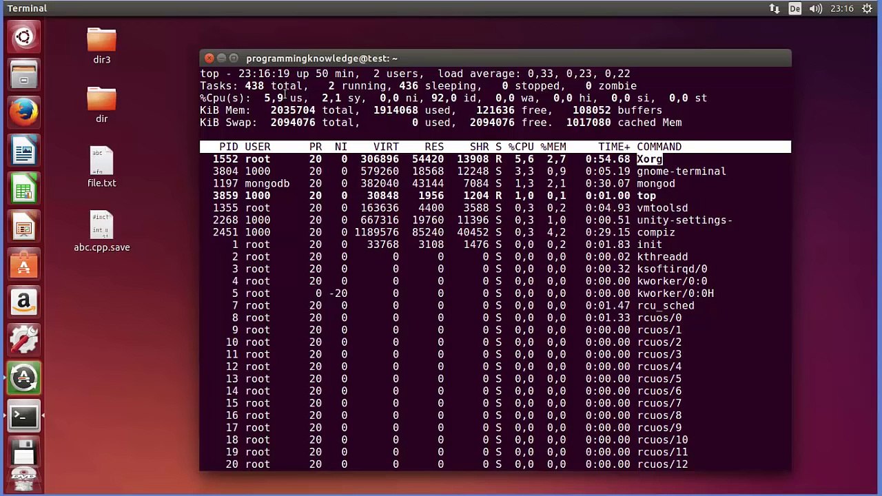 Linux Command Line Tutorial For Beginners 14 - top command