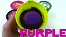 Learn Colors Play Doh Cups Modelling Clay Toys MARVEL AVENGERS, IRON MAN, CAPTAIN AMERICA, SPIDERMAN-Q7