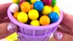 Gum ball Ice Cream Surprise Toys Disney Night Garden Pixar Cars MLP Learn Colors Play Doh Molds-Zmp