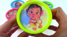 Learn Colors Modeling Clay DISNEY MOANA learn Colors Play Doh Cans Surprise Toys Modelling Clay-15gwIC