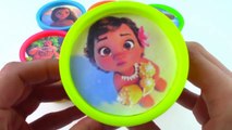 Learn Colors Modeling Clay DISNEY MOANA learn Colors Play Doh Cans Surprise Toys Modelling Clay-15gw