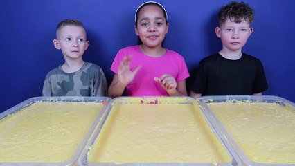 Kids vs Food! Super Gross Toy Challenge - CUSTARD! Shopkins - Num Noms - Hot Wheels Prizes-3sfSzuY