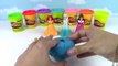 DIY Play Doh Glitter Disney Princess Dresses Magiclip Modeling Clay for Kids Elsa, Ariel-BZ11