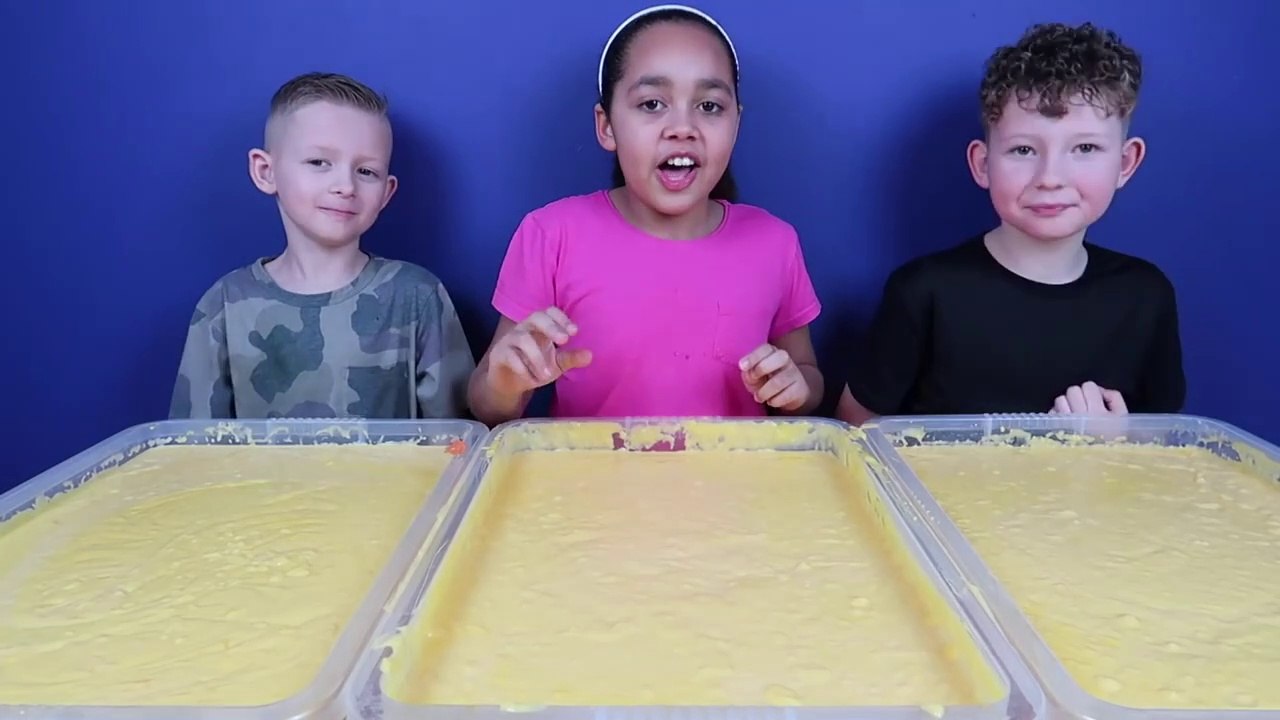 Kids vs Food! Super Gross Toy Challenge - CUSTARD! Shopkins - Num Noms - Hot Wheels Prizes-3s