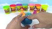DIY Play Doh Glitter Disney Princess Dresses Magiclip Modeling Clay for Kids Elsa, Ariel-BZ11