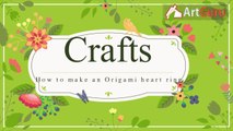 Origami Art  - How to make an origami heart ring-e-vB